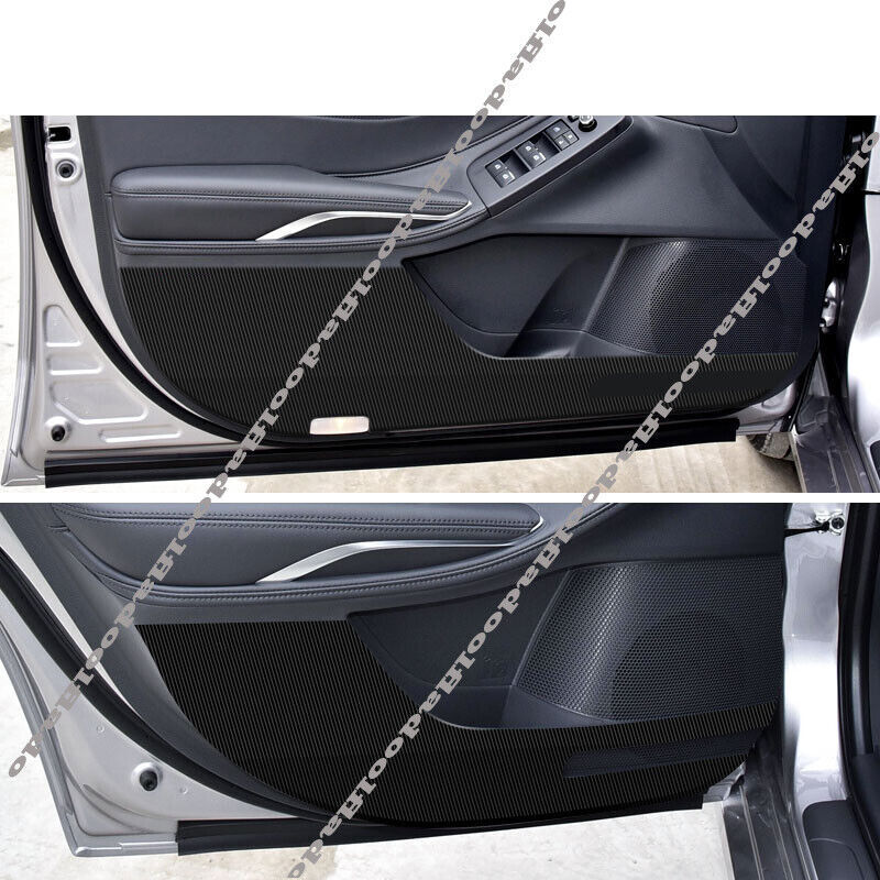 for Toyota for Avalon 2019-22 Carbon fiber Door Anti Kick Pad Protective Cover Trim
