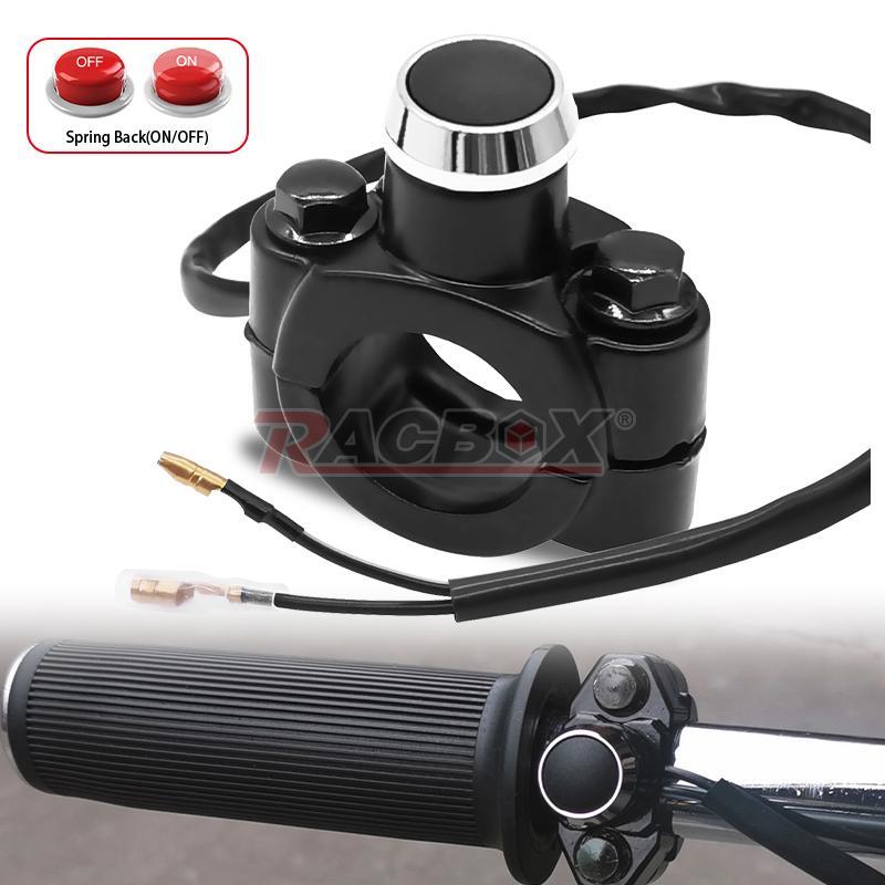 7/8 Aluminum Motorcycle Horn Switch Momentary Button Electric Power Start Tools