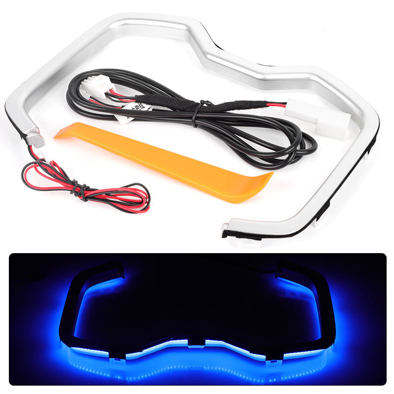 LED Blue Decorative Light Inner Water Cup Holder Frame for Toyota RAV4 2019-2024