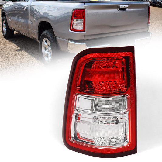 For 2019-2023 for Dodge for Ram 1500 w/ Chrome Halogen Tail Light Lamp w/ Bulb Driver