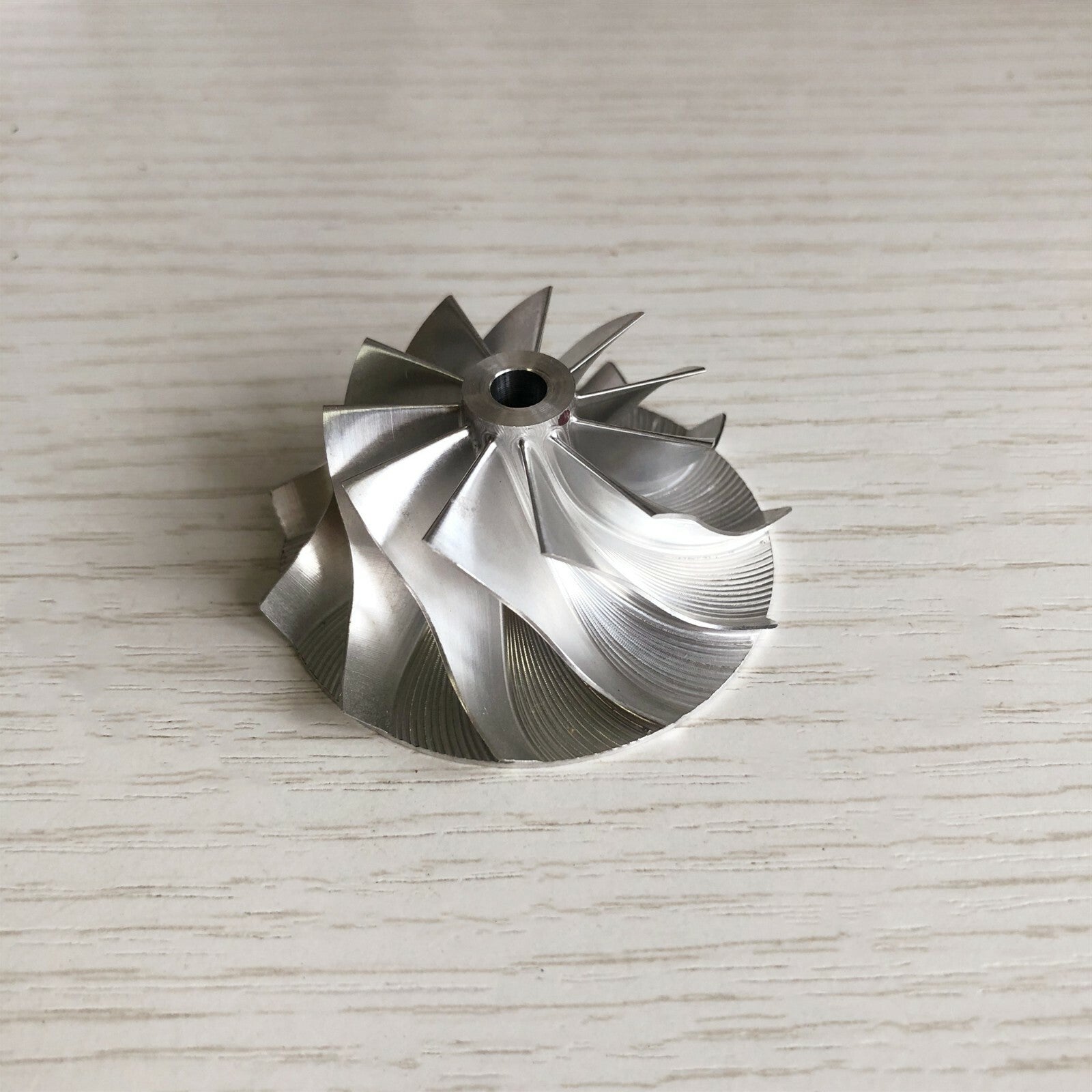 TD04 34.82/49.00 mm 11+0 Blade High-Performance Turbine Billet Compressor Wheel