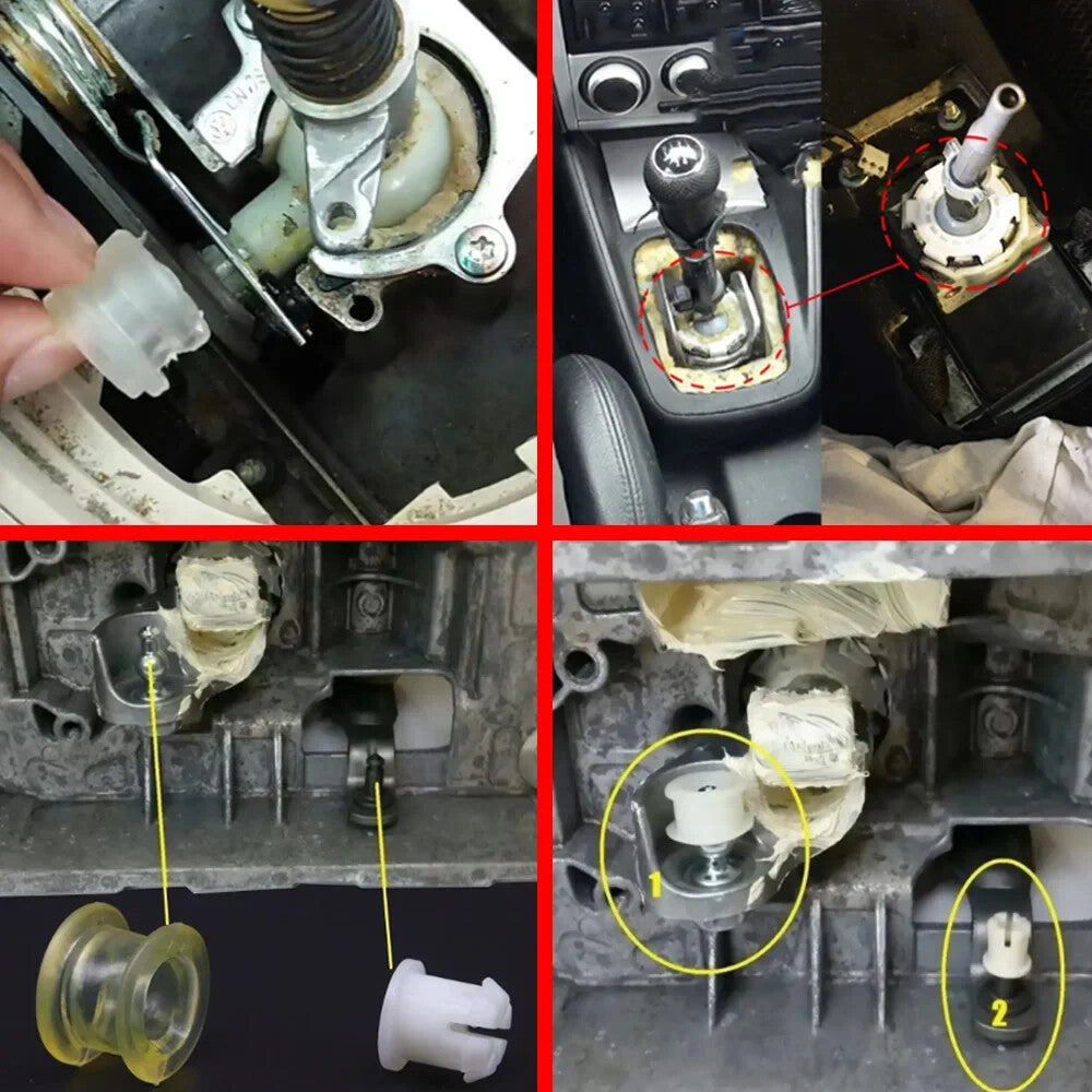 for VW for Jetta Manual Gear Shift Lever Cable Bushing Repair Selector Shaft Collect