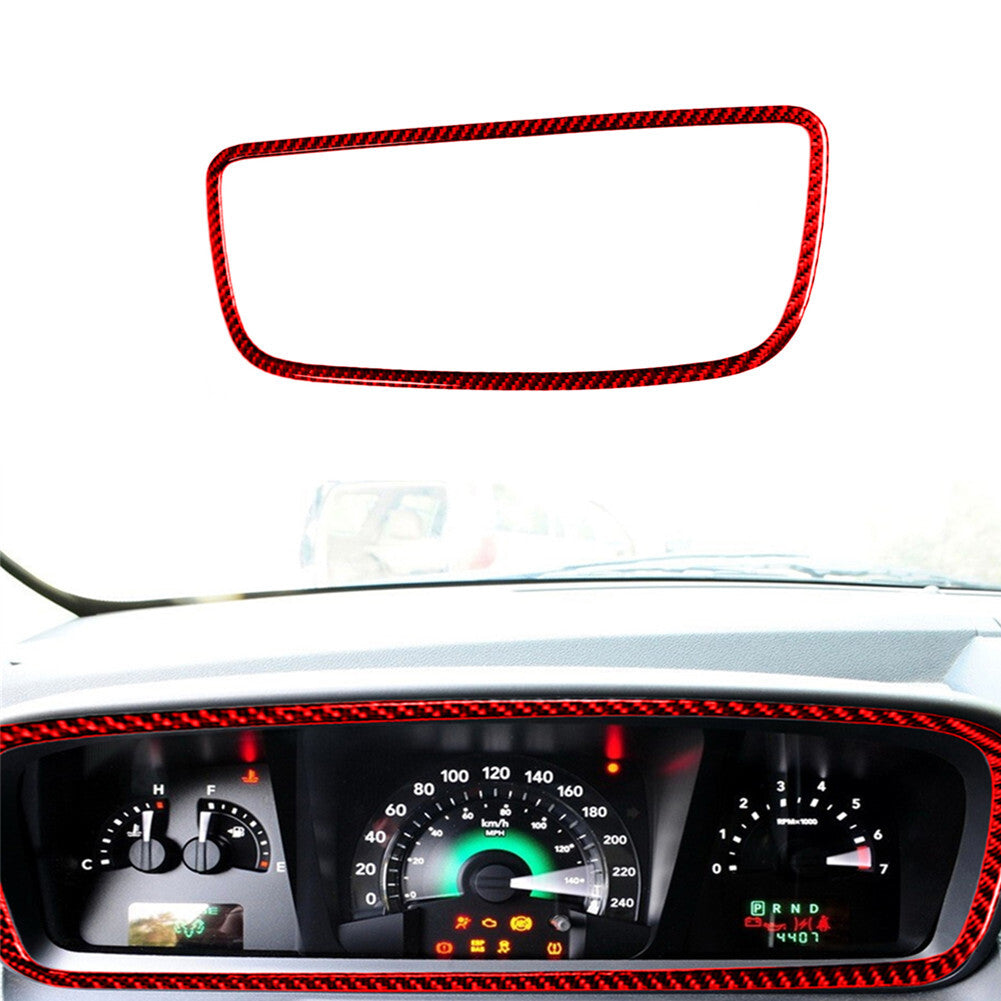 Carbon Fiber Interior Dashboard Frame Trim Cover for Dodge Journey 2009-2010 Red