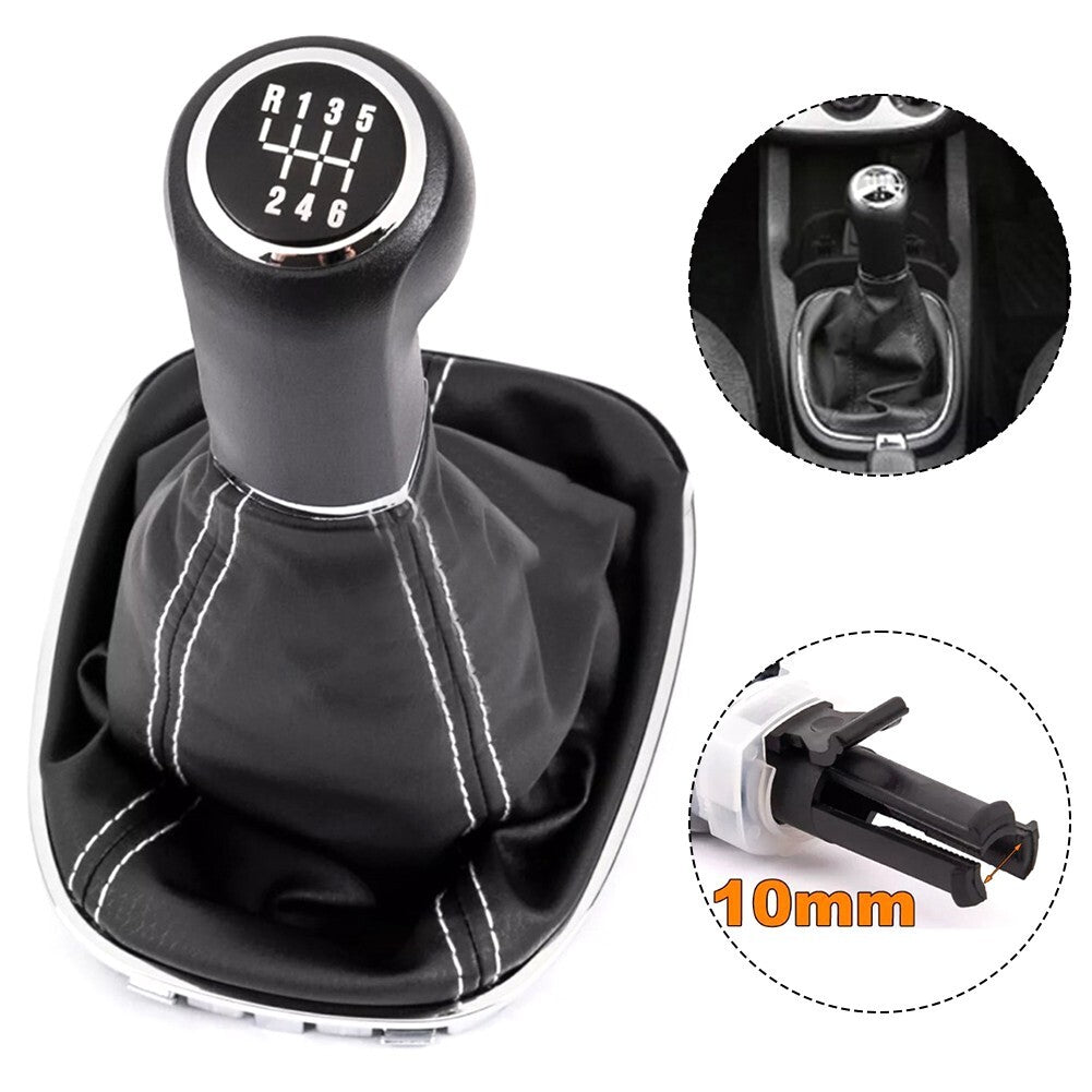 for Opel for Corsa D S07 2006-2014 shift button + shift cuff black 6 speed