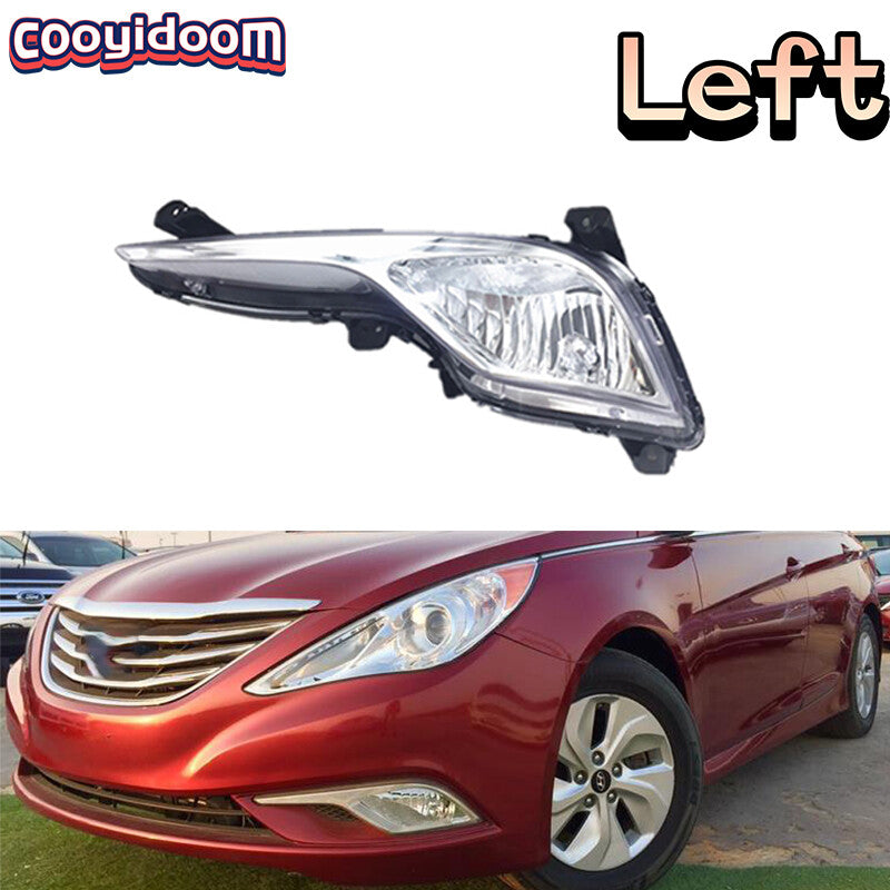Left Front Bumper 4 wire LED fog light for Hyundai Sonata MK8 2013-2015