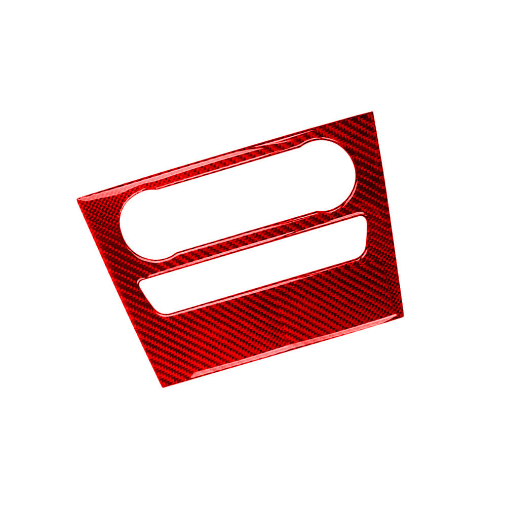Red Carbon Fiber Multimedia Button Panel Cover for Mercedes Benz M-class W164