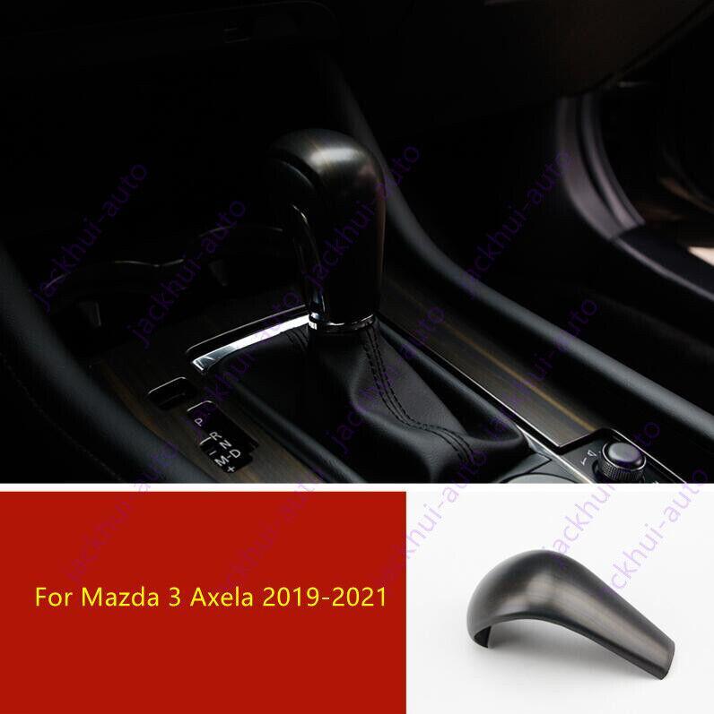 Wood grain ABS Gear Lever Shift Knob Cover Fit for Mazda 3 Axela 2019-2021
