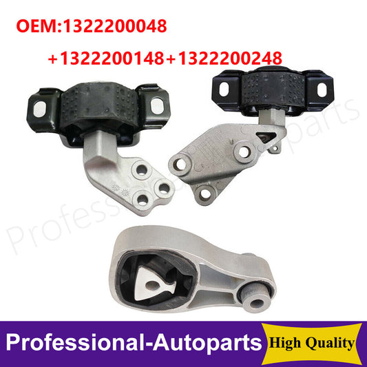 Set of 3PCS Engine Motor Mount Trans Mount for Smart Fortwo 451 2008 09-2015