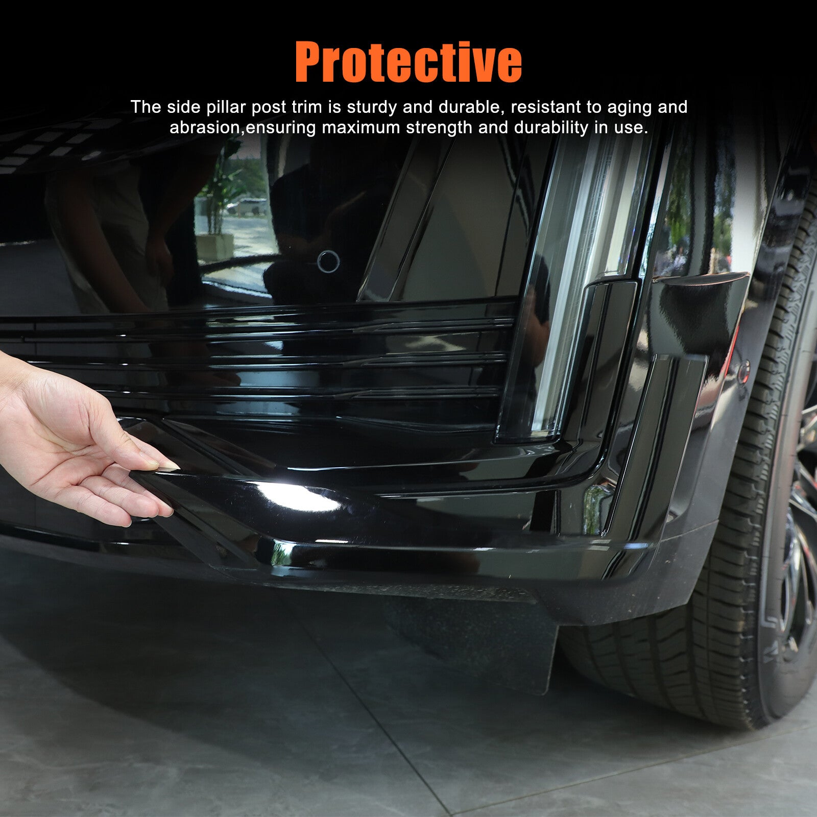 Exterior rear fog light black wrap trim for Mercedes-Benz G-Class 2019-22 USA