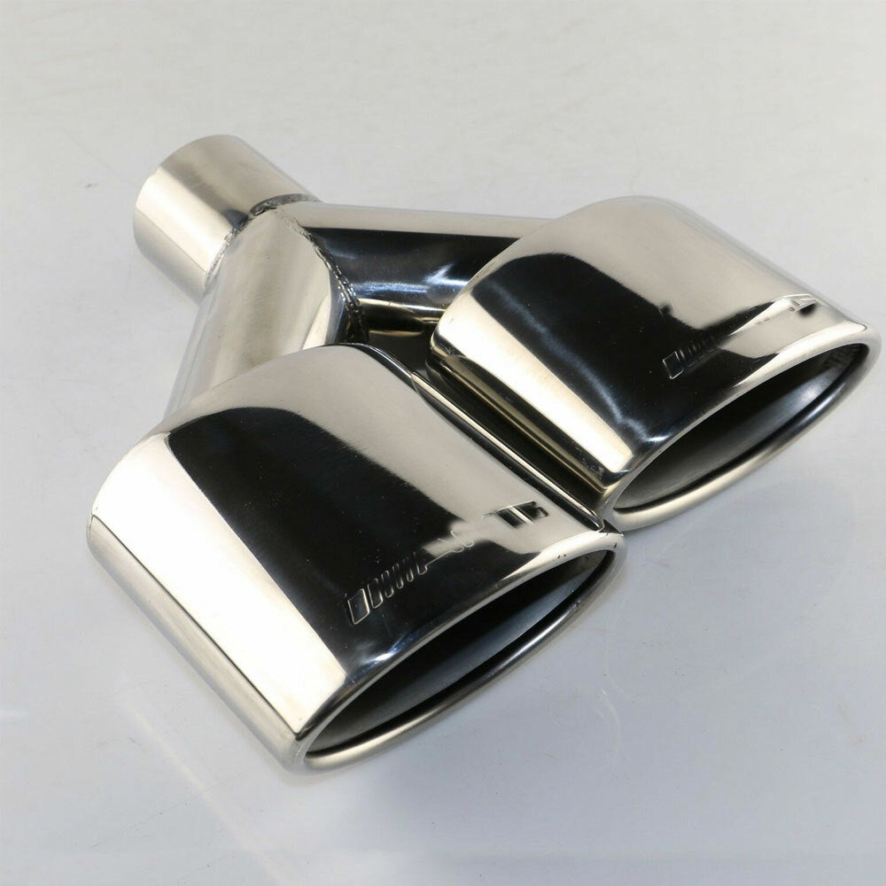 Right 2.1'' AMG Dual Universal Stainless Steel Oval Exhaust Tip for Benz c300