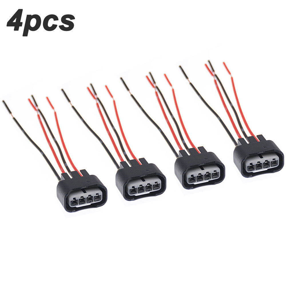 4 x Ignition Coil Female Connector Plug Harness For 2002-2010 for Toyota for Camry 2.4L