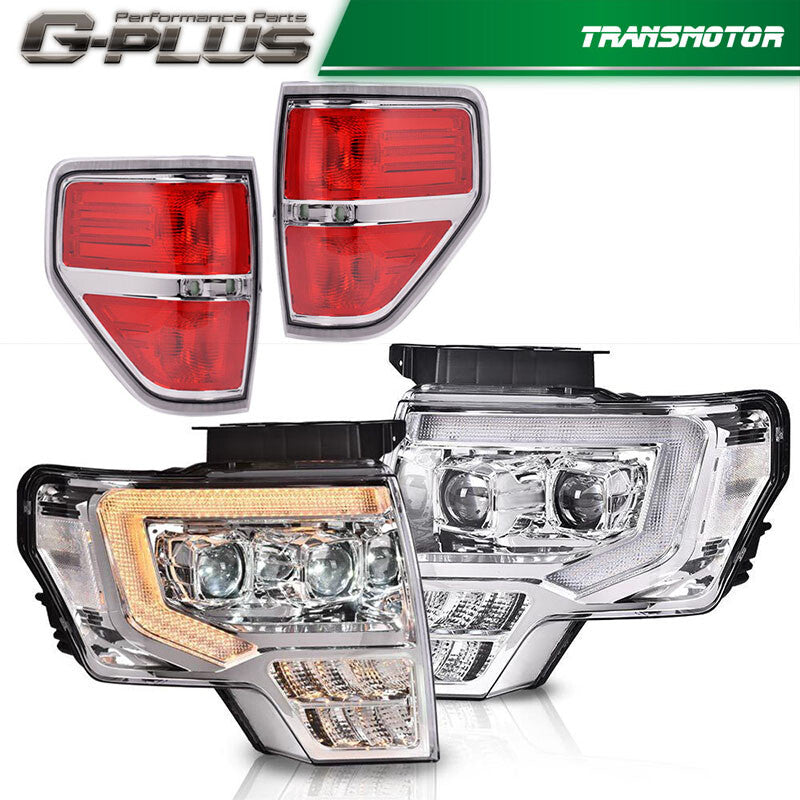 2009-2014 Shuifu Edition F150 with LED headlights, Baishan Chorme, red-green-red color scheme for seniors.
