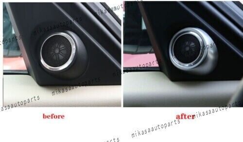 for Range Rover L405 2013-22 Matte Silver A Pillar Speaker Sound Cover Trim 2X