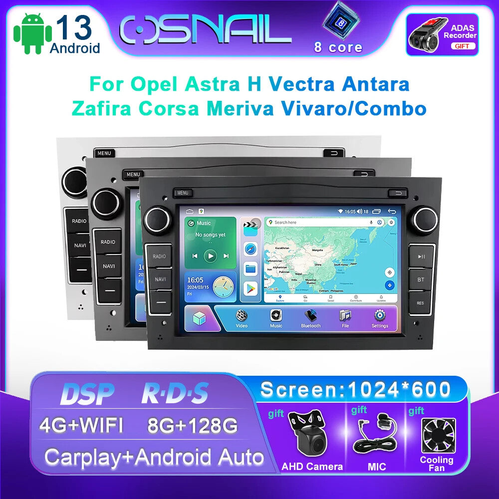 for Opel for Astra H Vectra Antara Zafira Corsa Vivaro Meriva Car Radio Multimedia