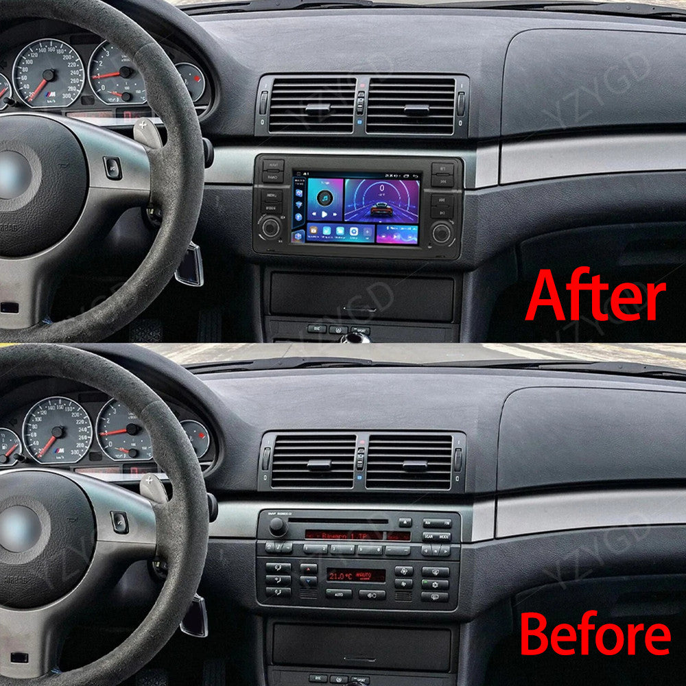 Android14 CarPlay for BMW E46 4-Door Sedan 1998-2005 Car Stereo Radio GPS Screen