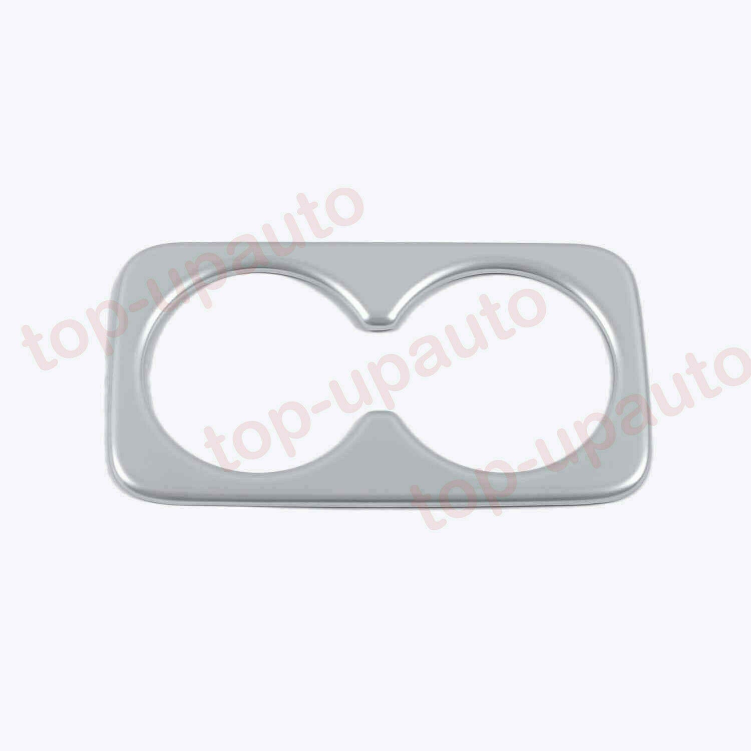 for Nissan Rogue 2021-2022 ABS Silver Rear Cup Holder Panel Frame Trim Cover