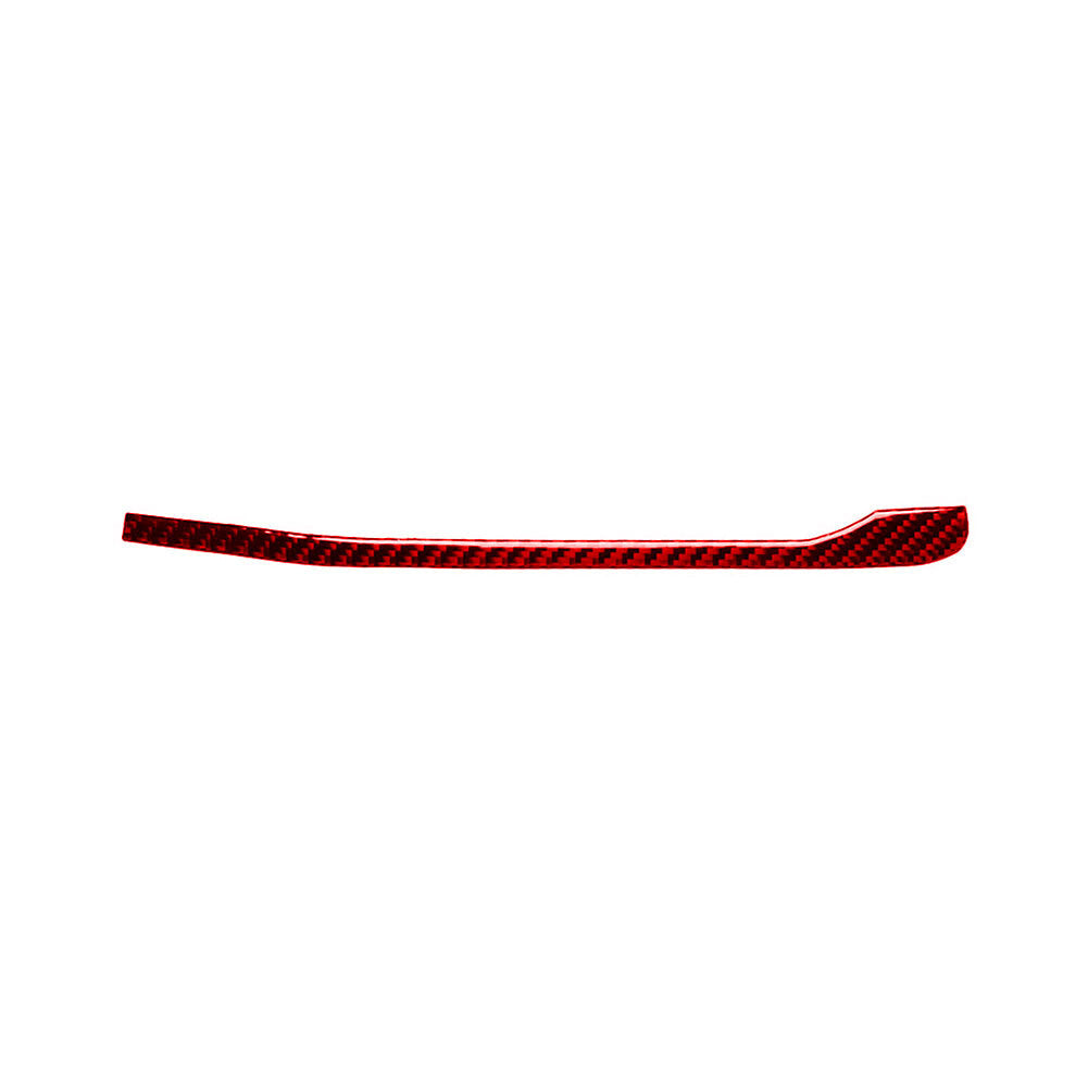 2X Red RearMirror Bumper Strip Trim Interior Carbon Fiber for Audi Q7 2016-2019