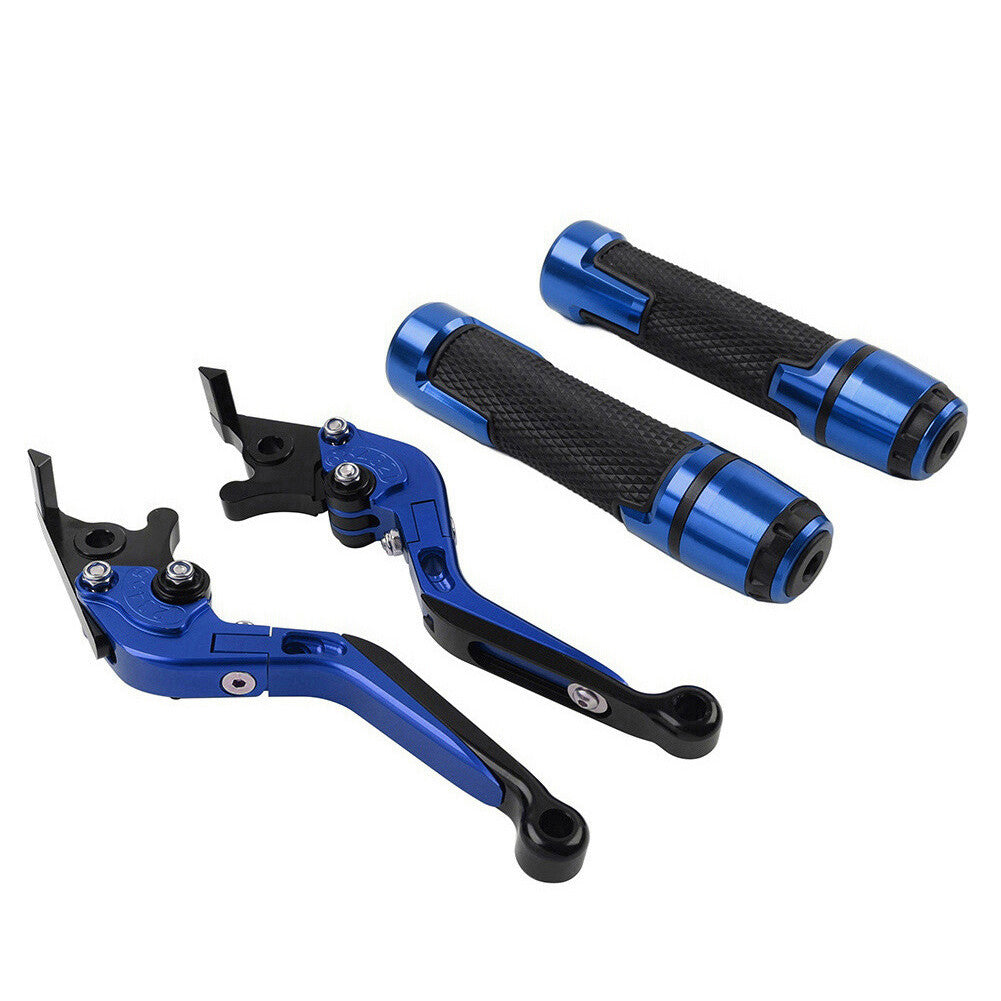 Set Folding Extendable Brake Clutch Lever Handlebar Grip FIT for Kawasaki