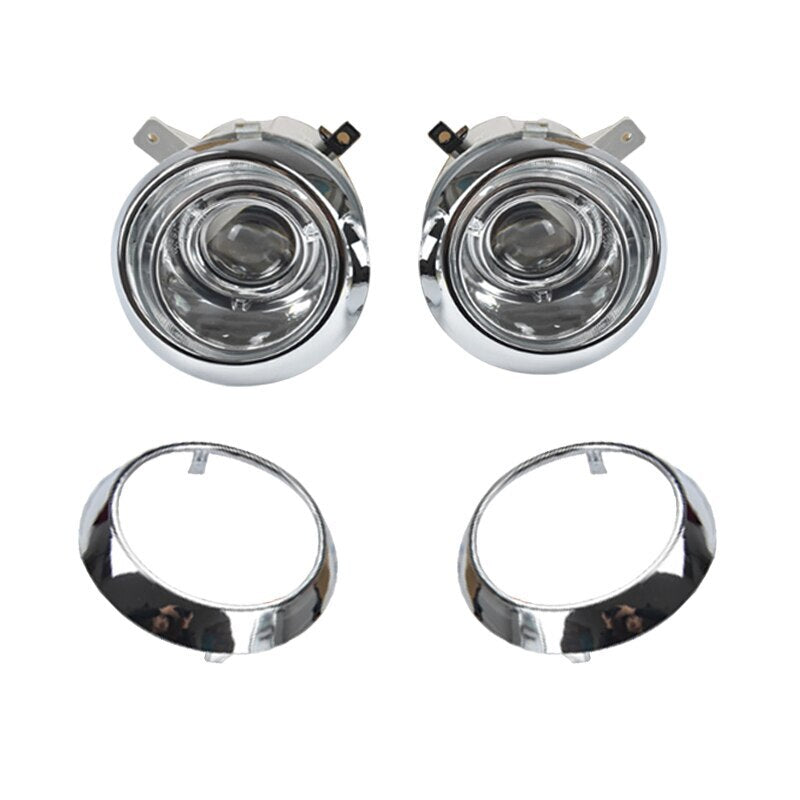 Front bumper fog lights + chrome cover kit for Hyundai Terracan 2.5 3.5 2001 - 2004