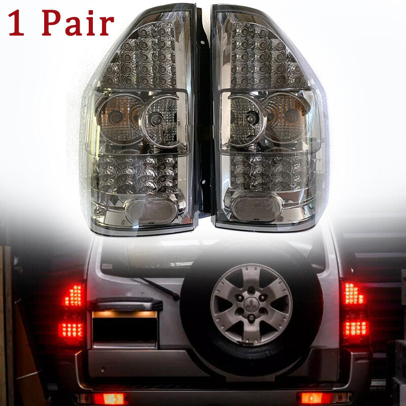 2-piece LED taillight smoke system for Mitsubishi Pajero Montero V73 V77 1999 - 2006