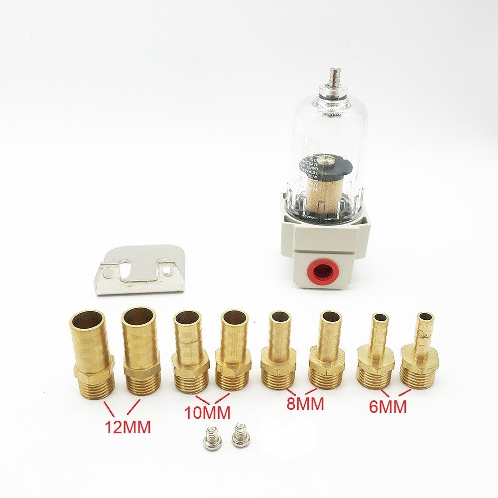 Engine Oil Separator Catch Can Reservoir Tank W/ Breather Filter