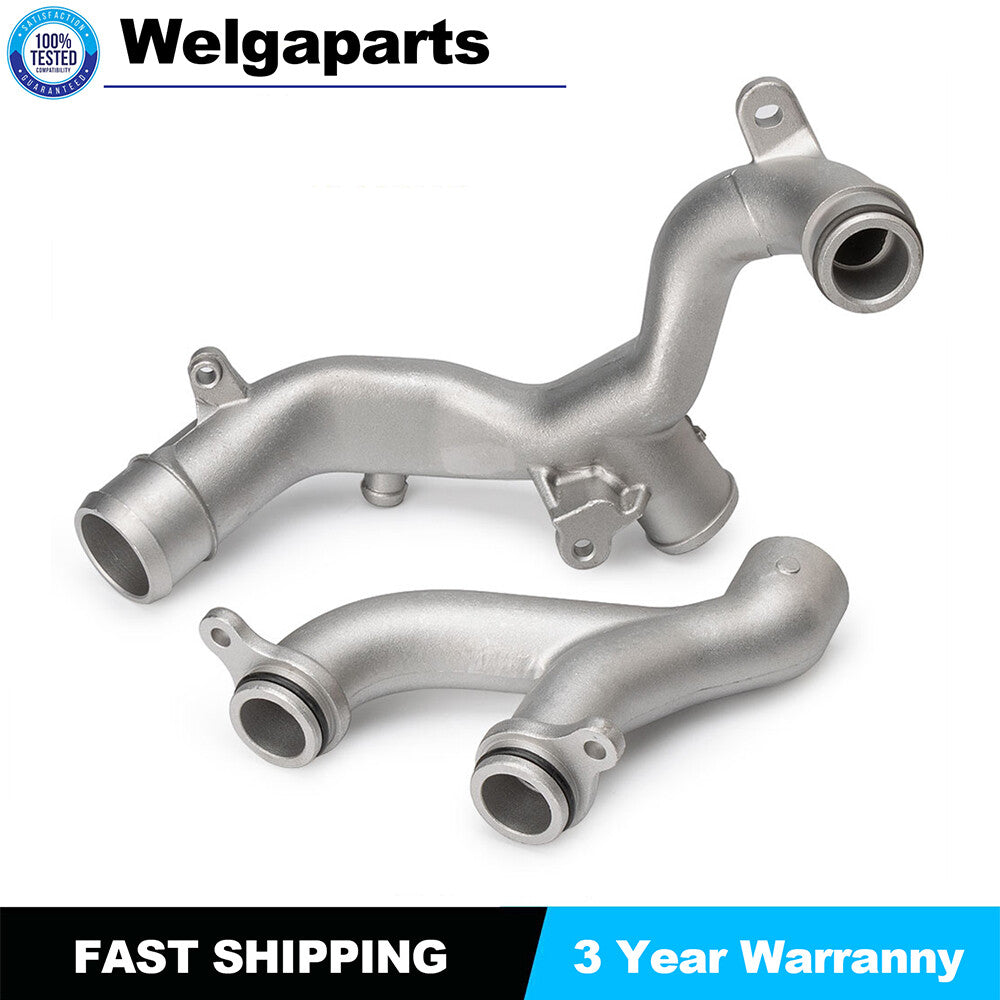 Metal Coolant Pipe Kit LR092992+LR090630 for Jaguar XF for Land Rover V6 V8 Engine