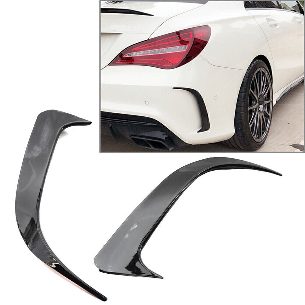 Rear Bumper Spoiler Air Vent Cover Fit for Benz W117 CLA200/220/CLA250 Gloss Black