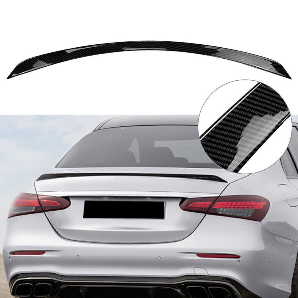 Carbon Fiber Style Rear Boot Spoiler Wing for Benz W213 E260 E300 E63S 2016-21