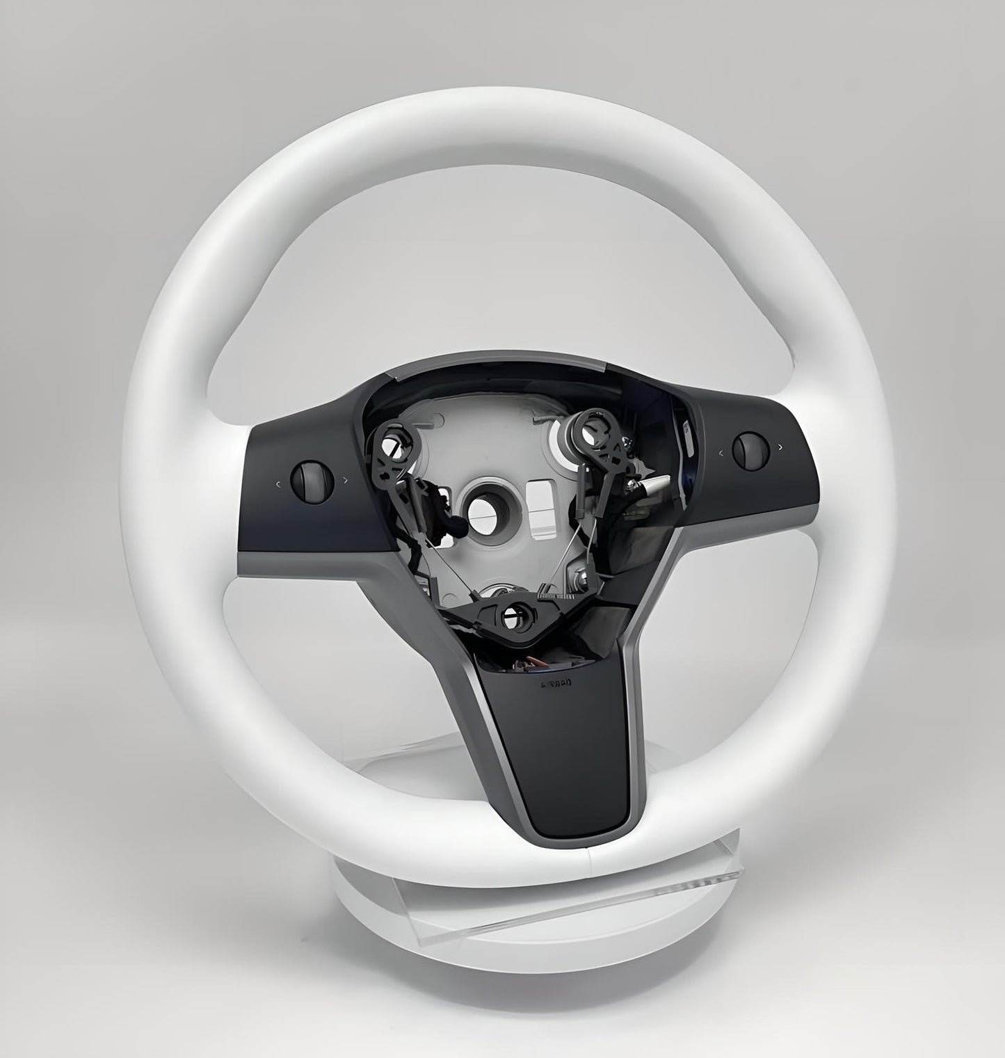 White Steering Wheel for Tesla for Model 3 Y Driver W/ Heated Leather 1490214-00-B