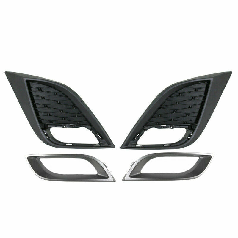Grill cover for left and right front bumper fog lights for MAZDA 3 2010 2011