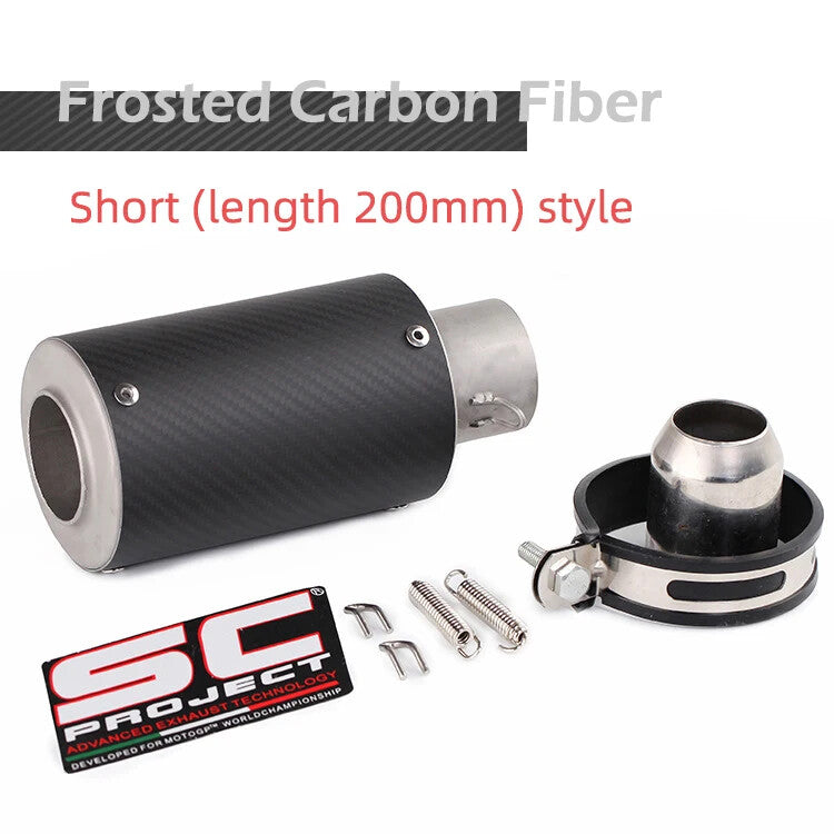 38mm 51mm Motorcycle Exhaust Muffler Escape Link Pipe Tailpipe Killer Universal