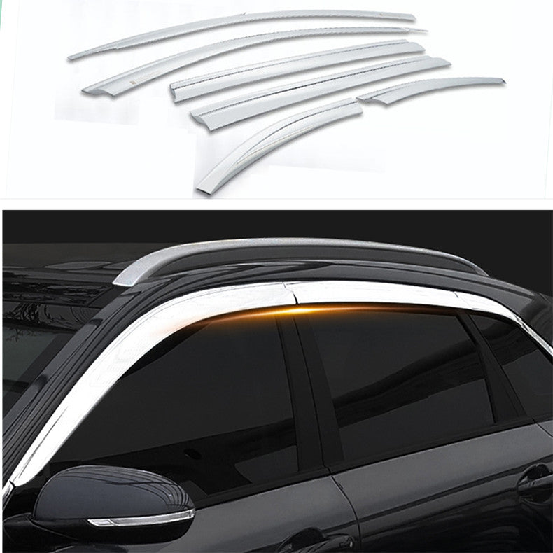 for Kia Sorento 2016-2020 Chrome Window Visor Vent Shade Rain Guard Deflector 6X