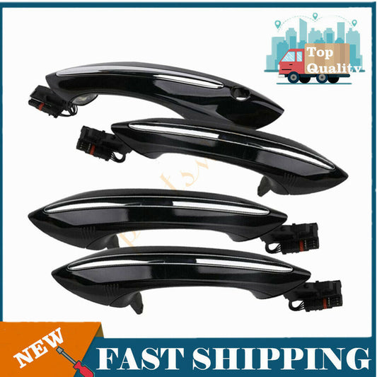 4-Piece Black Exterior Comfort Door Handles for BMW F10 F01 F02 F06 F11 F18