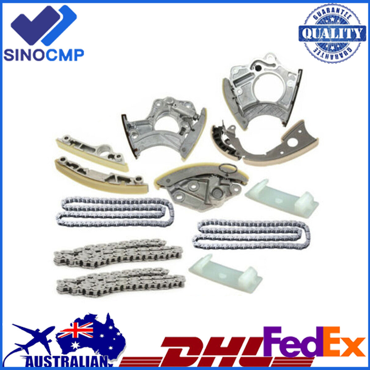 Timing Chain Kit for AUDI Q5 A6 3.2L 3.0L V6 for A8 S6 S7 S8 4.0L V8 CCAA CALA