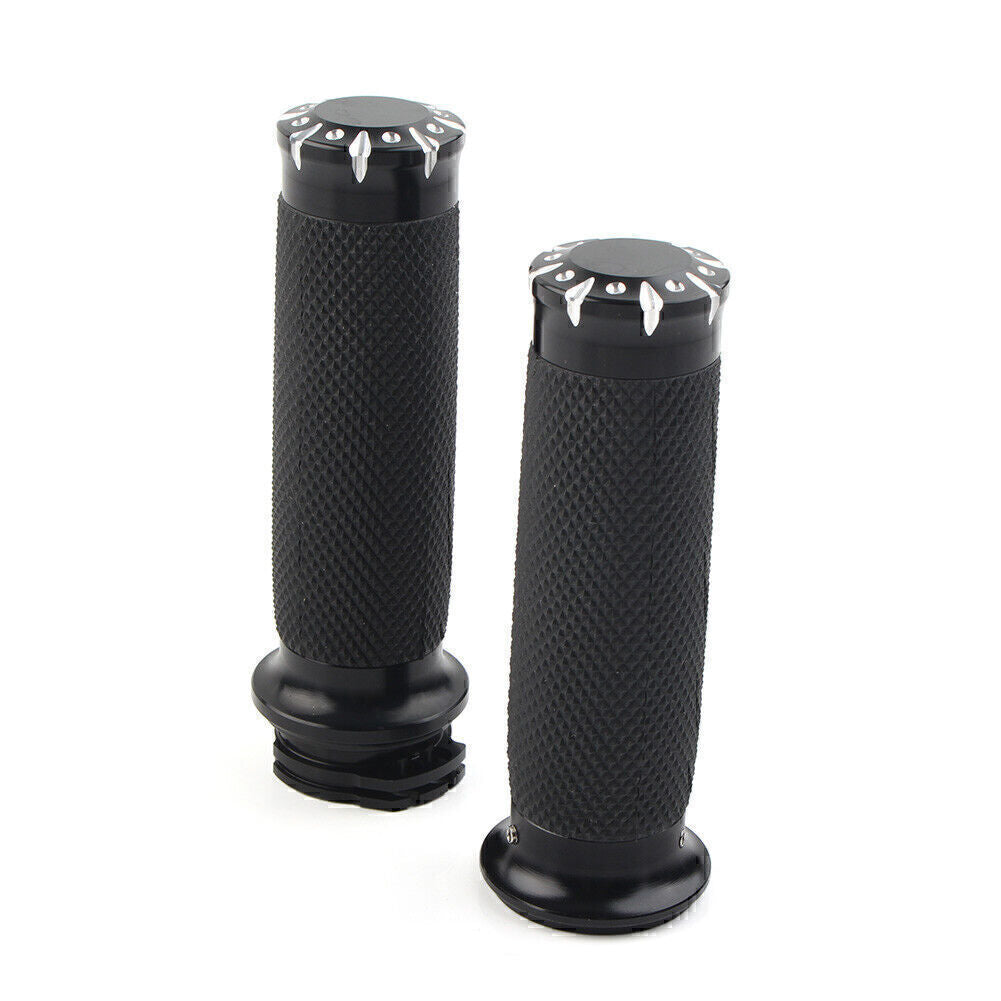 1 Lenkergriffe f¨¹r for Harley Touring Sportster Dyna Softail VRSC Schwarz