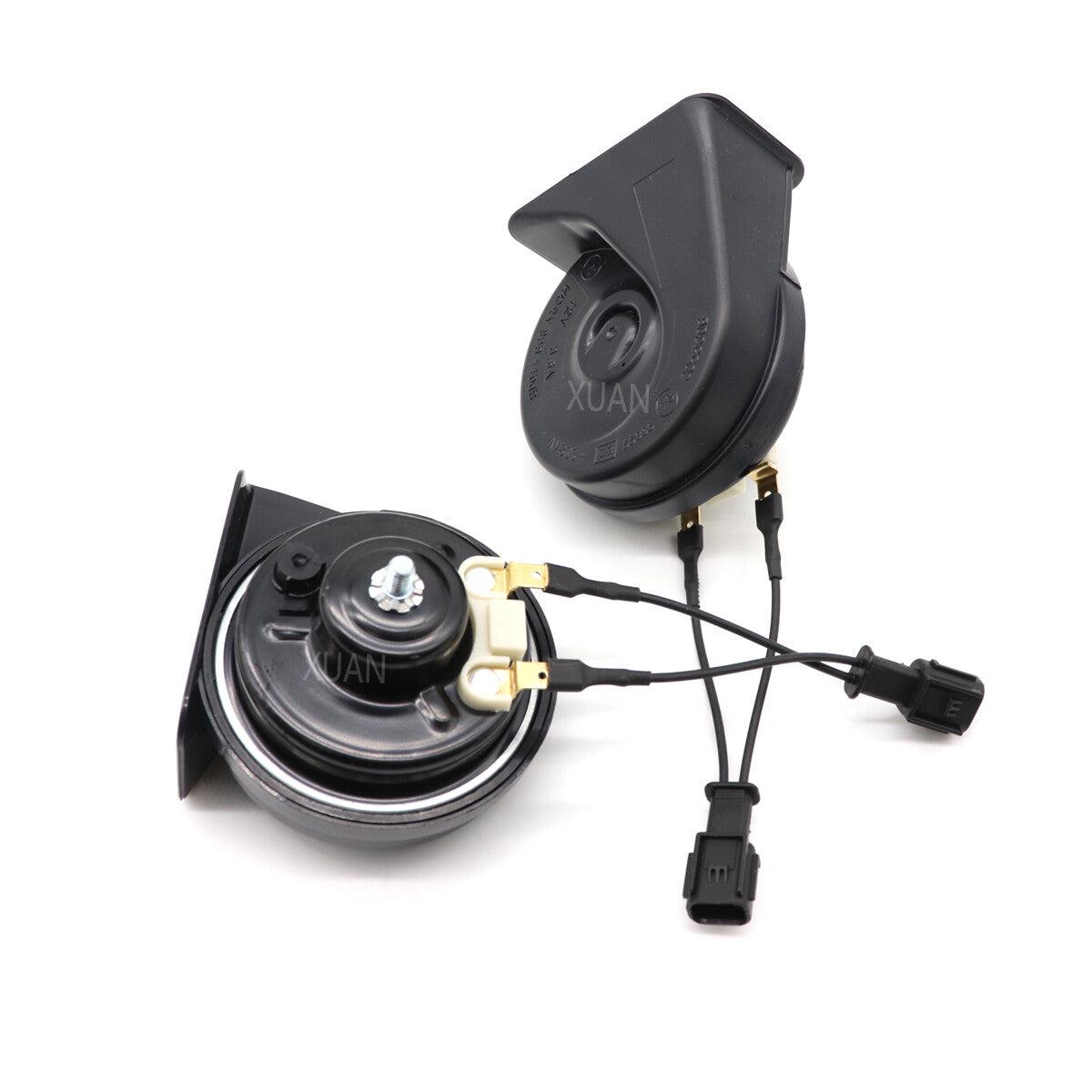 A pair of 12V 110dB car automatic snail horns for the new for Honda CR-V for CIVIC Accord FIT Odyssey.