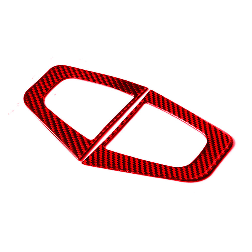 Red Loudspeaker Panel Trim Interior Carbon Fiber Cover for Subaru Forester 13-18