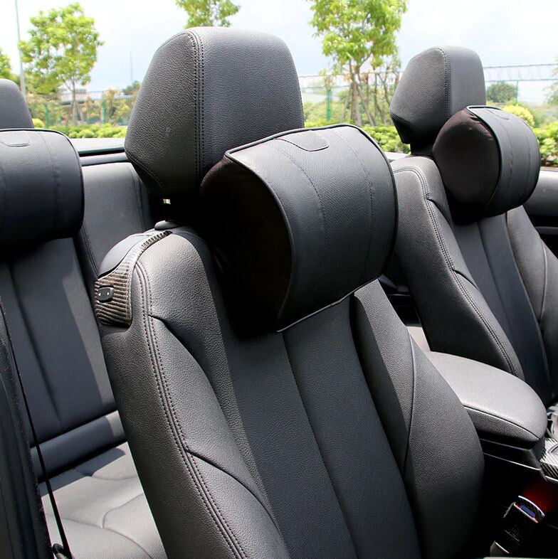 2-Piece Car for Seat Cushion Neck Pillow Memory Foam Black Mugan for Honda for Acura