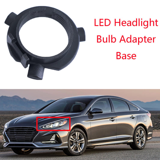 H7 LED Headlight Bulb Adapter Holder for Hyundai Santa Fe for Veloster Sonata Coupe
