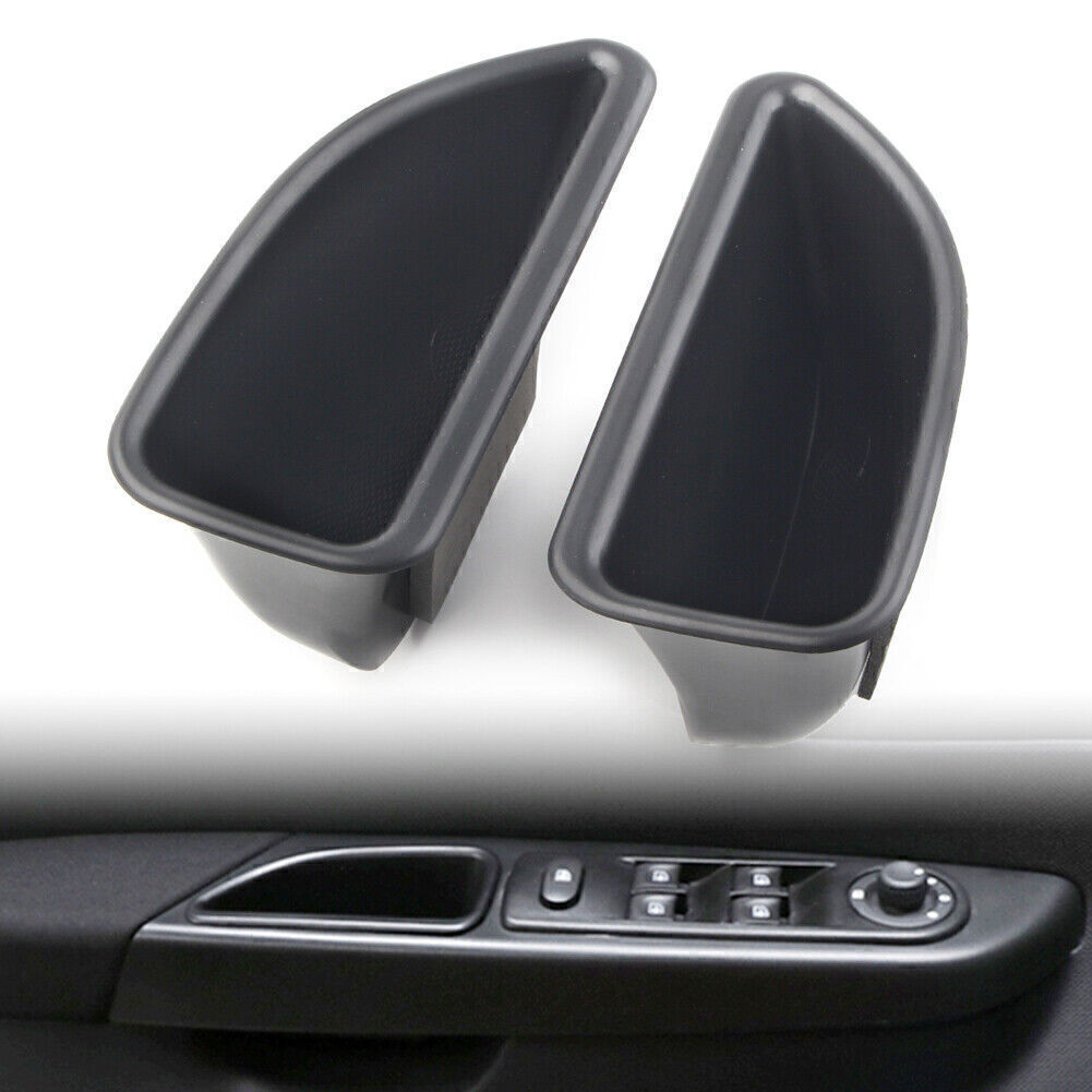 Front Door Handle Armrest Storage Box Tray Bin Kit for Renault Captur 2014-2018