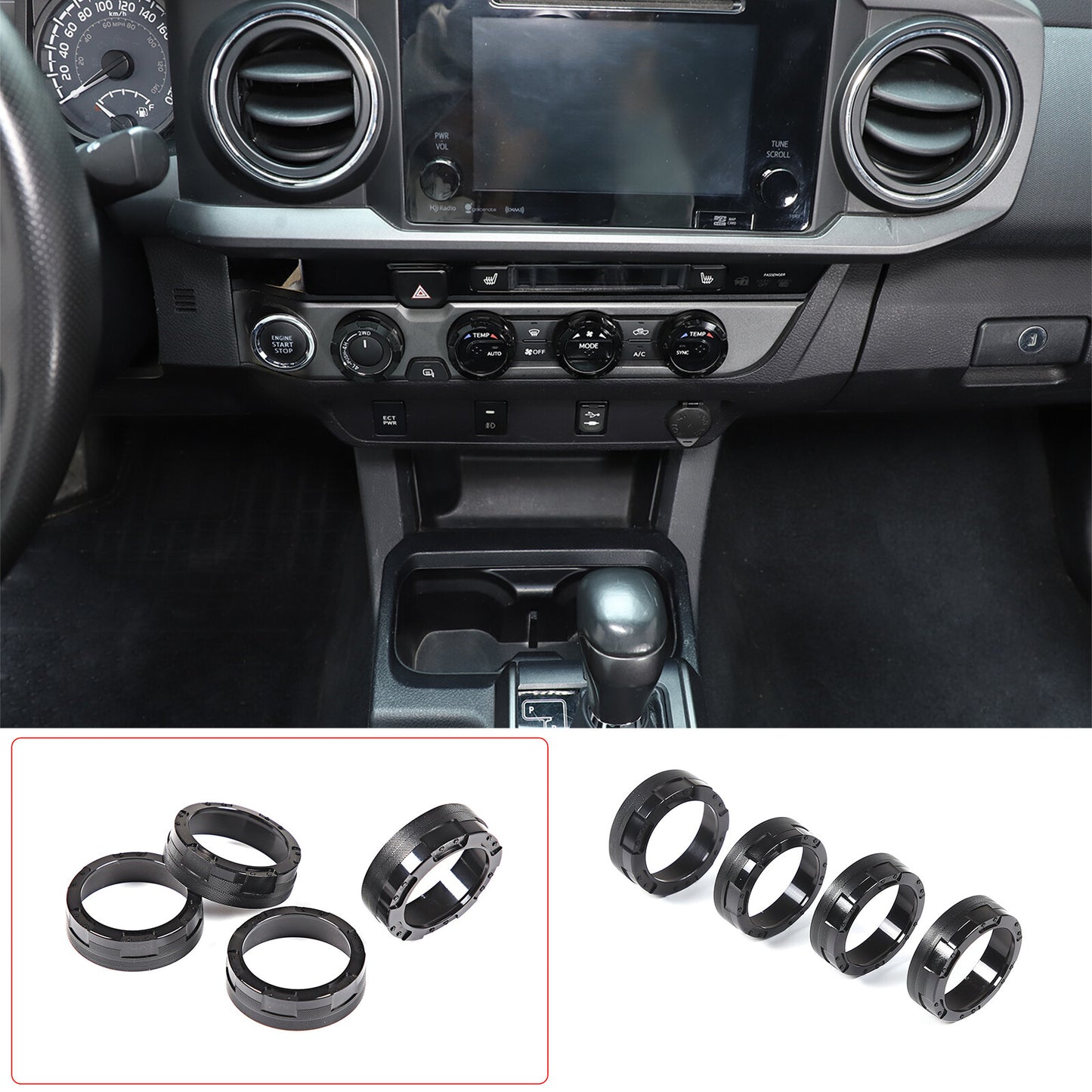 360-degree rotating phone holder, black, suitable for BMW 3 Series & M3 E90 E91 E92 E93