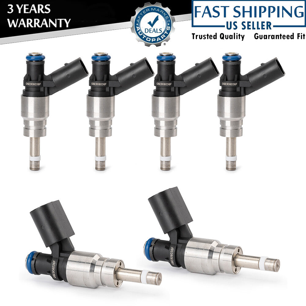6-piece fuel injector 06E906036F for Audi Q5, for A4 , for A5 , for A6 3.2L V6, 2008-2011, 0261500037