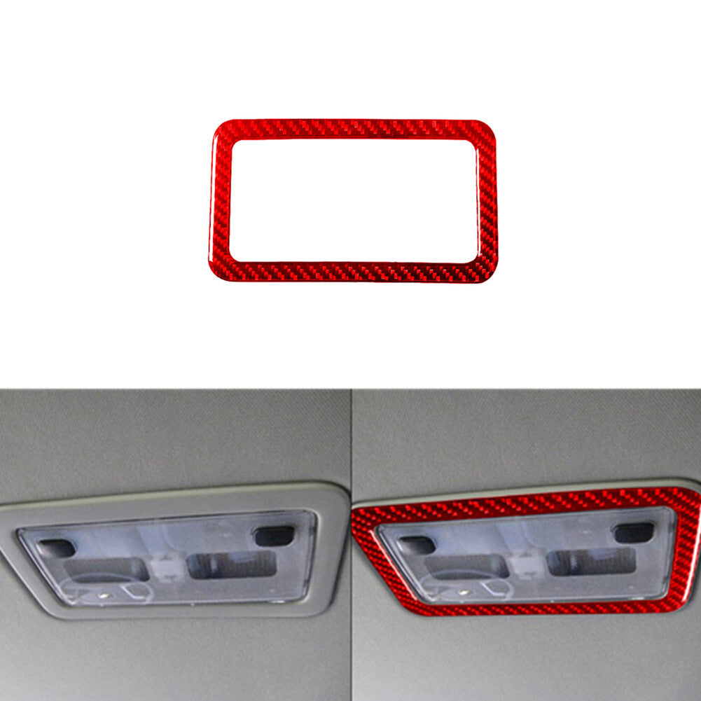 Red Carbon Fiber Rear Light Outer Frame Trim For Silverado/tahoe/ for sierra 2007-14