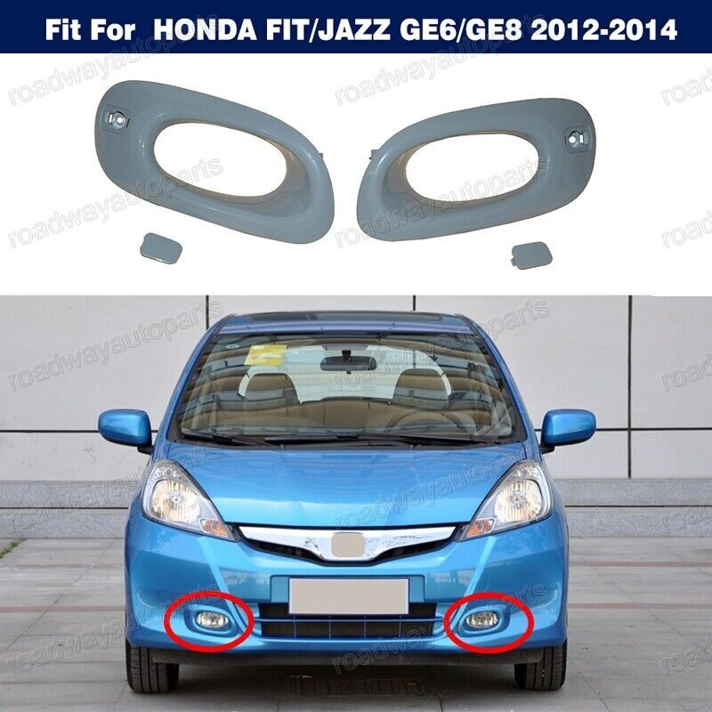 1Pair Front Fog Light Lamp Cover Bezel Fit for HONDA FIT/JAZZ GE6/GE8 2012-2014