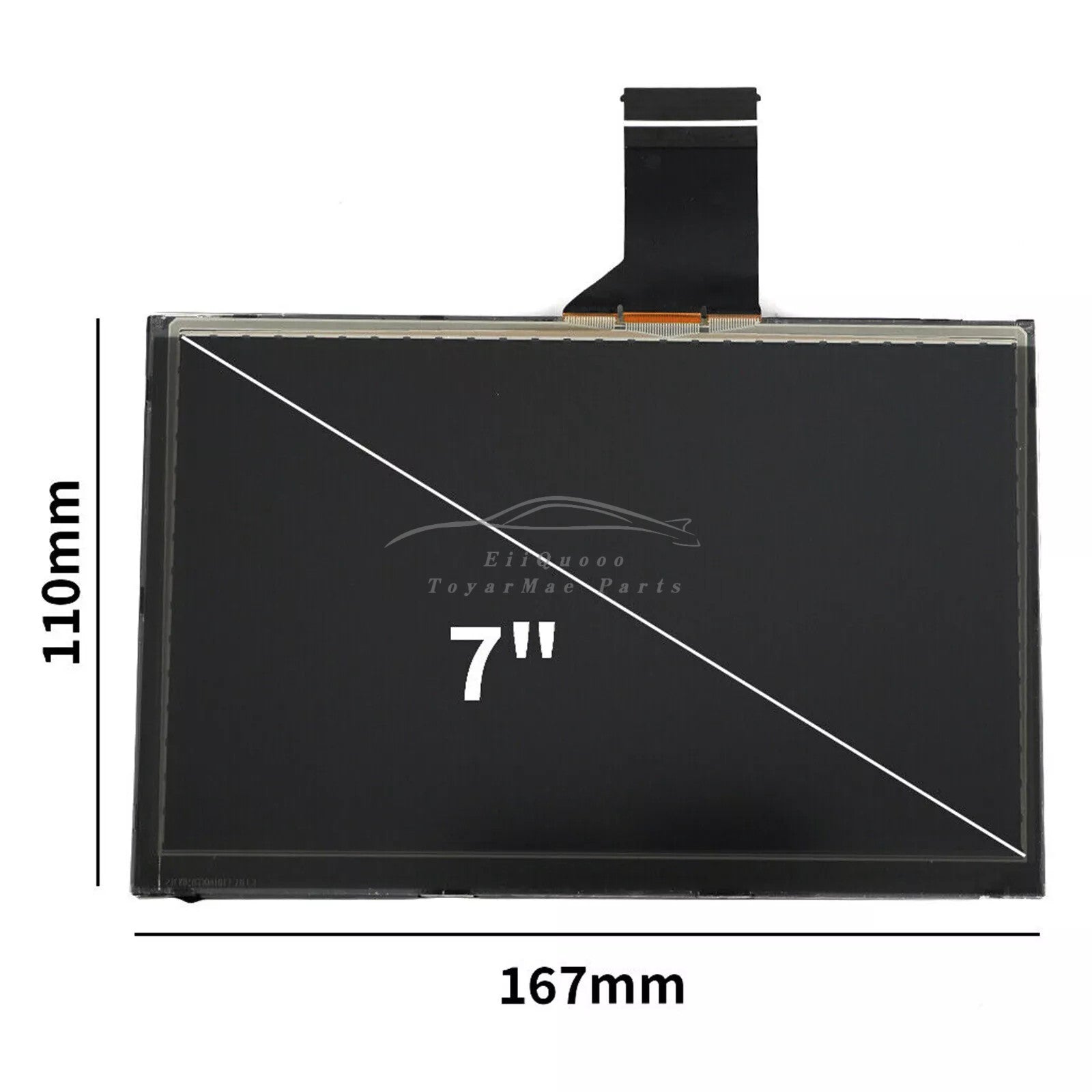 New 7 LCD Display Touch Screen Radio Navigation for Jeep Compass 2017-2020 WD