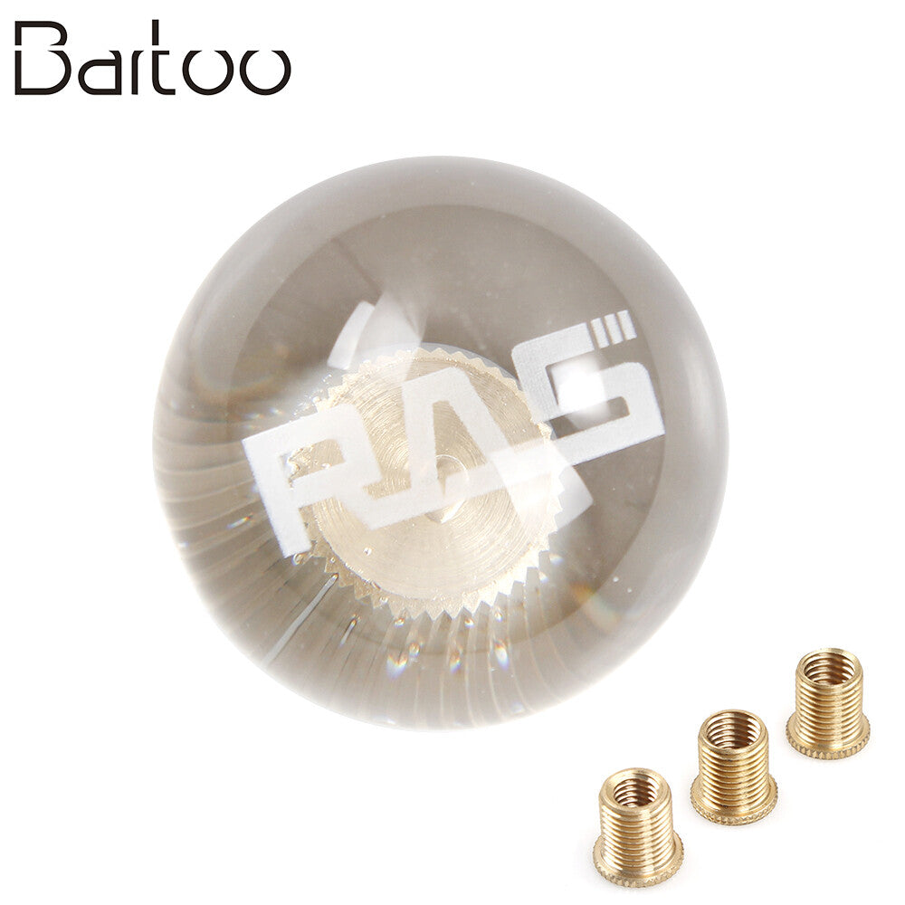 Universal for Manual Gear Crystal Clear Glitter Round Ball Shift Knob Shifter