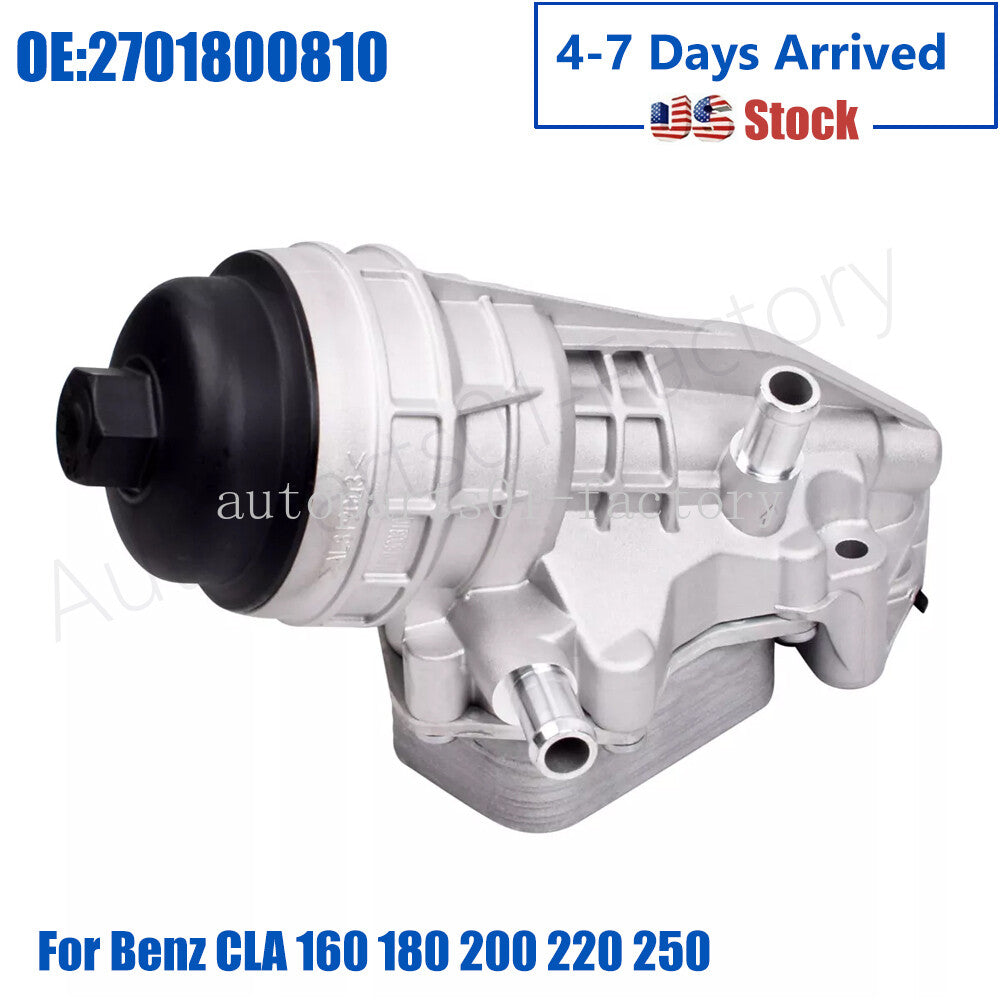 2701800810 Engine Oil Cooler Assembly for Mercedes-Benz A/B/C/GLA-Class CLA SLC