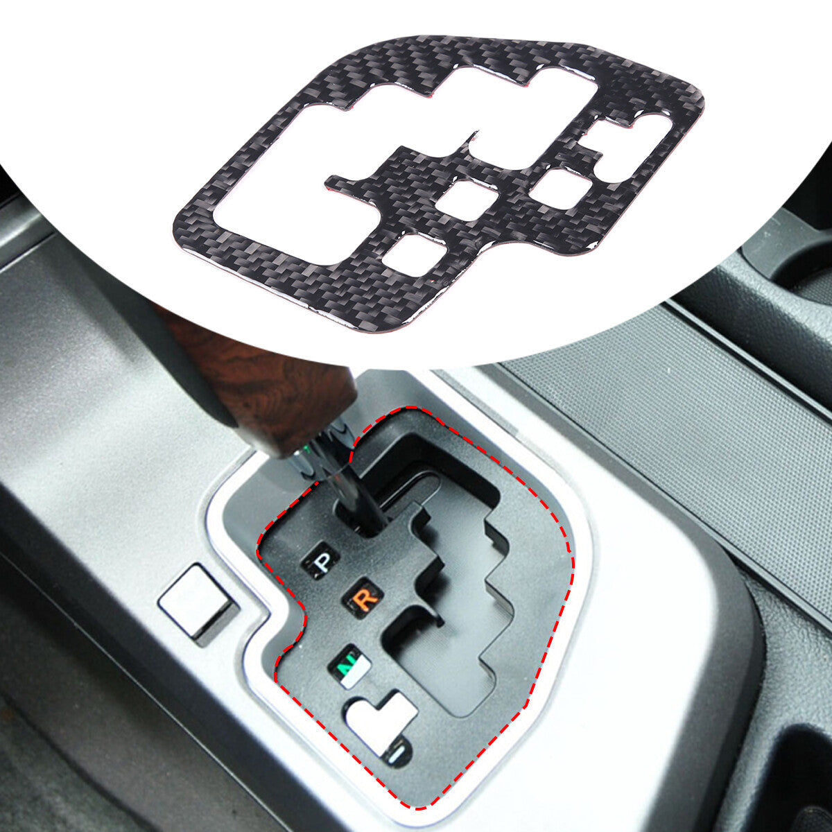 ABS carbon steel dashboard left-side phone holder suitable for Hummer H2 2003-2007