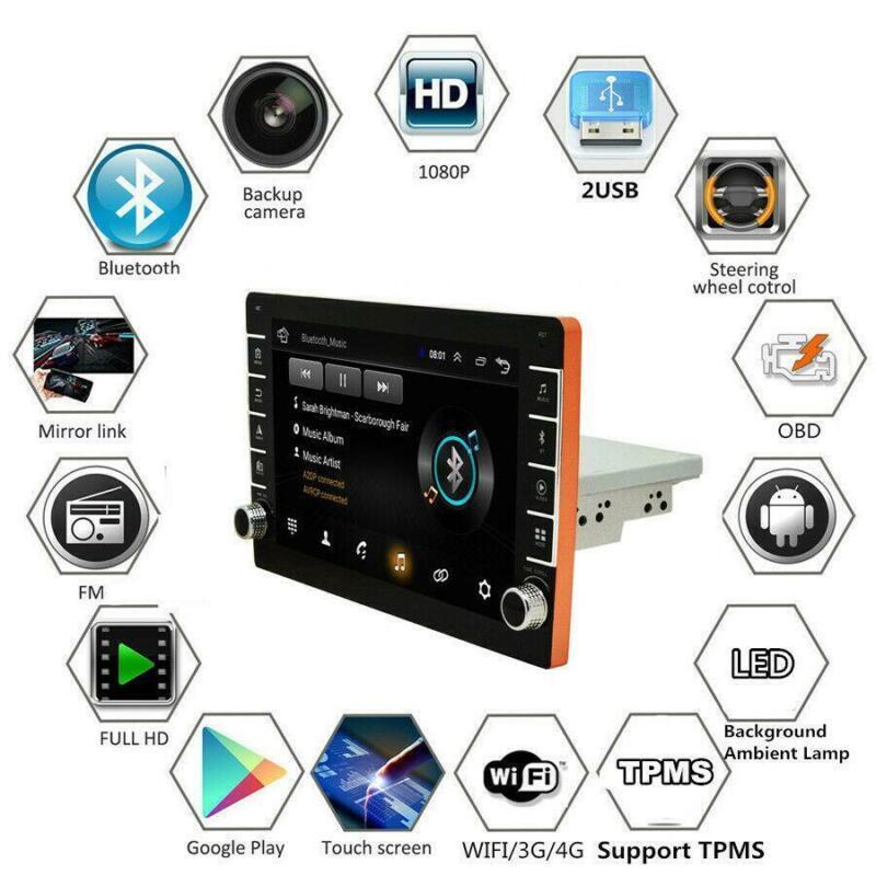 9in Single Din Quad-Core Car MP5 Player Stereo Radio GPS Navigation WIFI DTV-IN