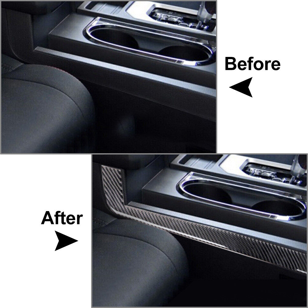 Carbon Fiber Central Control Gear Shift Side Cover for Toyota Tundra 2014-21